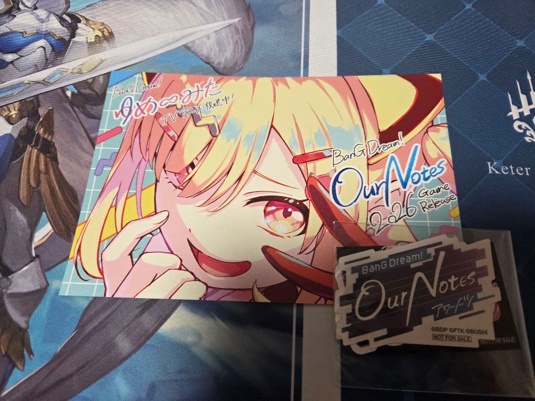 BanG Dream! Our Notes 購入特典 ポストカード ステッカー未使用