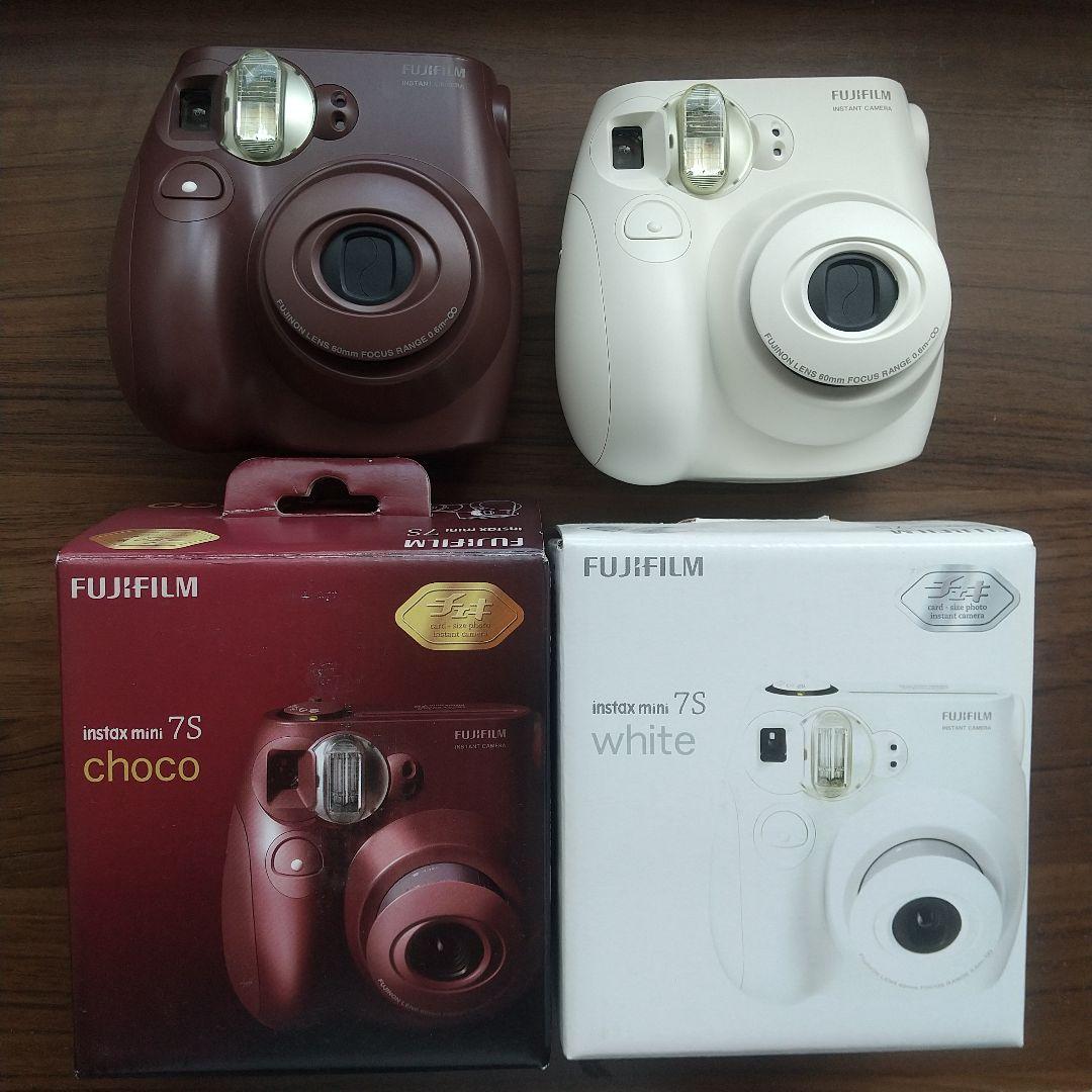 FUJIFILM instax mini 7S チェキ インスタントカメラ 2台富士フイルム;有些许损伤或污渍