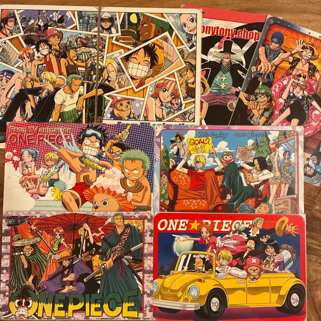 ワンピース　ONE PIECE ジャンボカードダス マウスパッド プレート 8枚