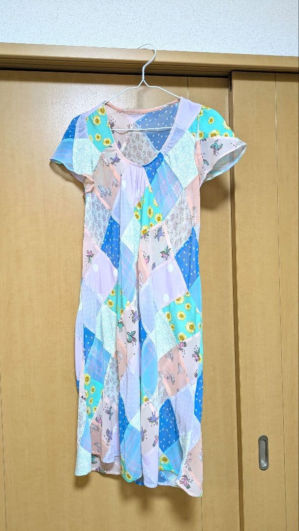 フランシュリッペ　パッチワークワンピースfranche lippee;没有明显的损伤或污渍