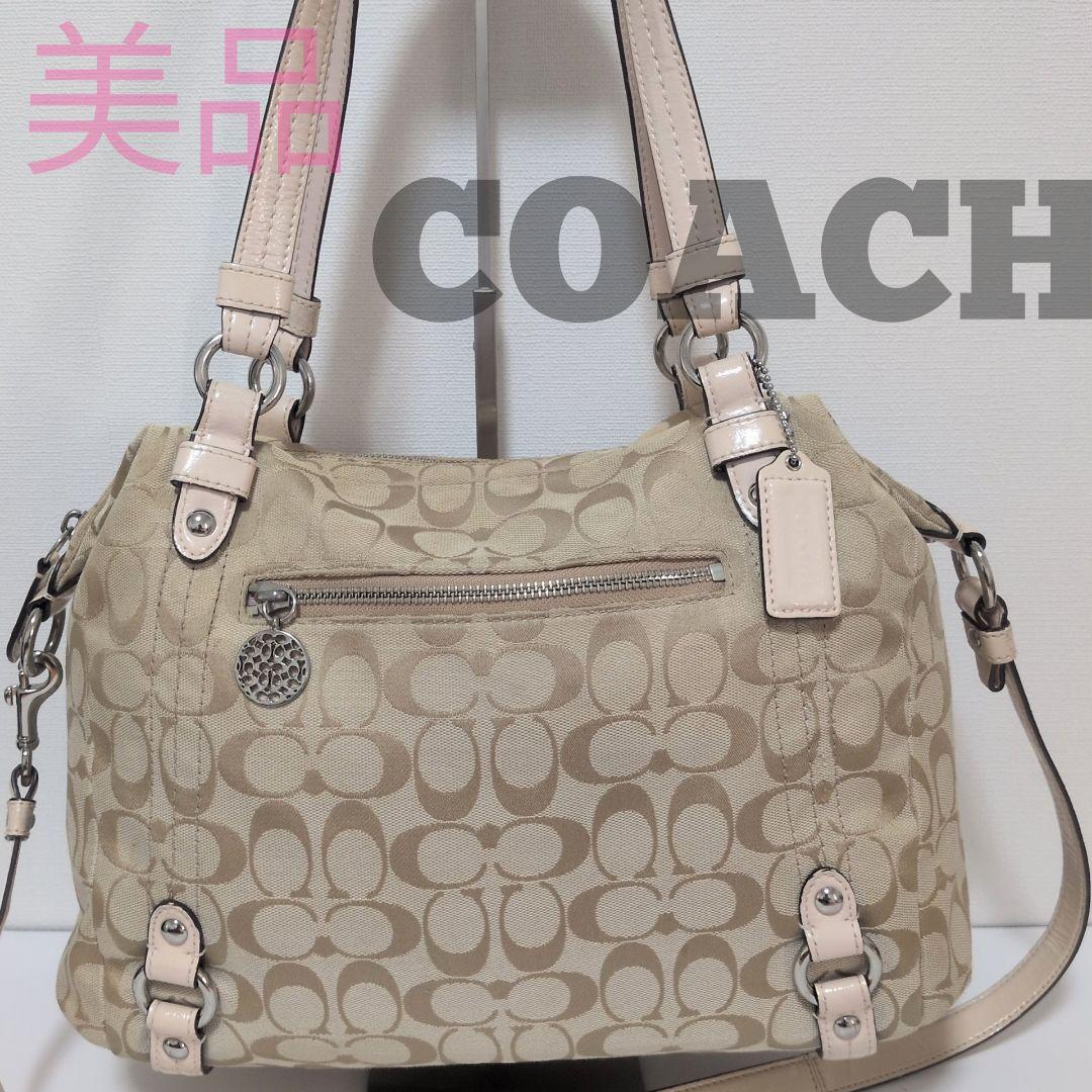 美品COACH シグネチャー アレクサンドラ 19381 ハンドバッグ 2WAYCOACH;没有明显的损伤或污渍