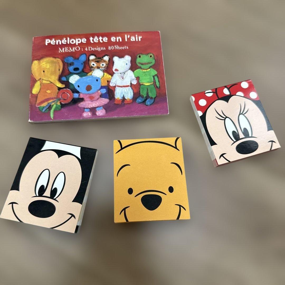 東京ディズニーリゾート メモ帳 3冊　ペネロペのメモ帳1冊