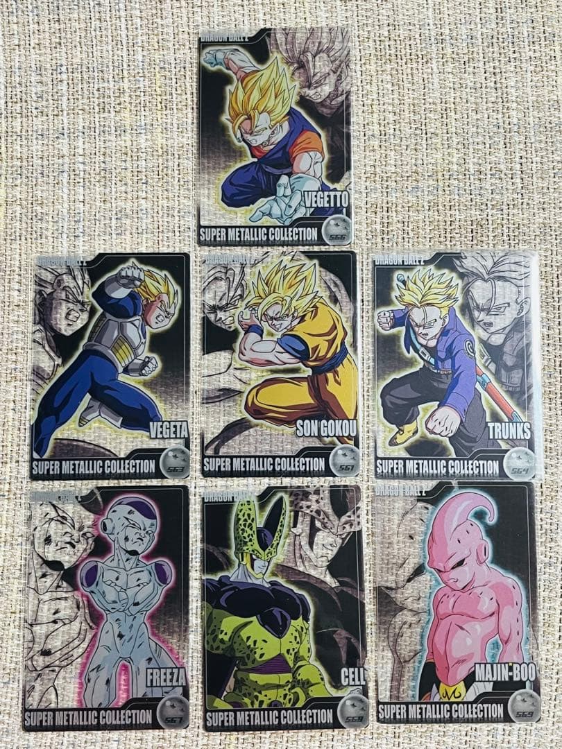 森永 ドラゴンボール スーパーメタリックコレクション 悟空 ベジータ カード没有明显的损伤或污渍