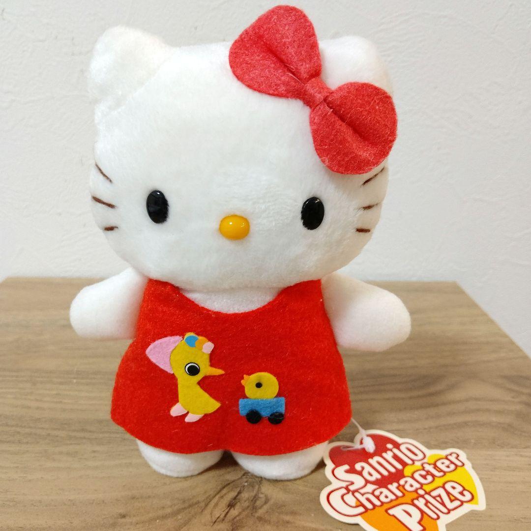 新品タグ付　自立　Sanrio ハローキティ ぬいぐるみ レトロワンピースSanrio;未使用