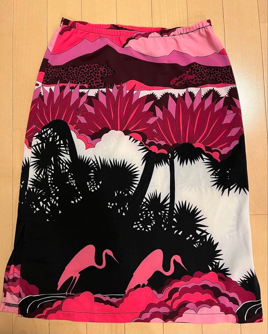 BCBG MAXAZRIA タイトスカート 総柄 S
