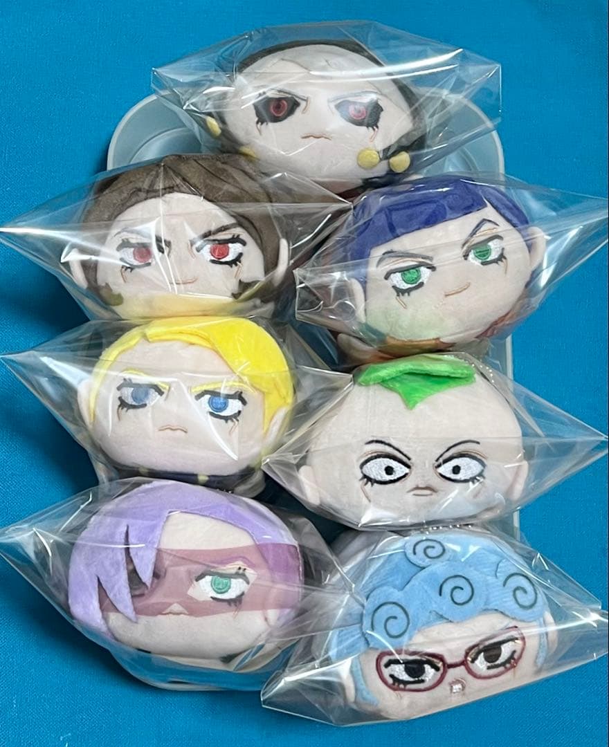 ジョジョの奇妙な冒険 ぽてコロマスコット 暗殺チームセット没有明显的损伤或污渍