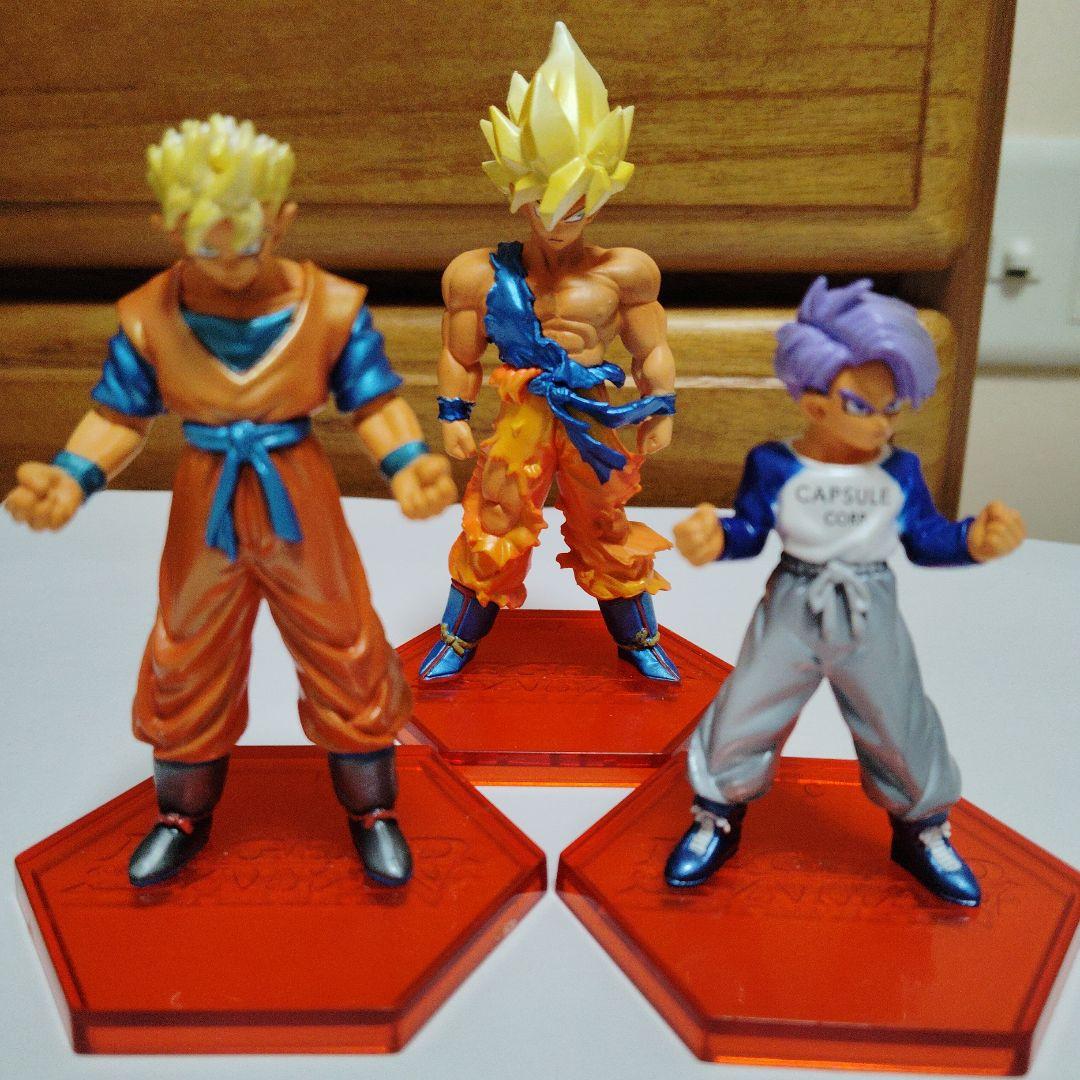 ドラゴンボール改 サイヤ人の系譜 未来編 トランクス&孫悟飯＆悟空3点セット没有明显的损伤或污渍