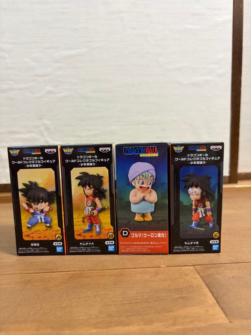 ドラゴンボール ワールドコレクタブルフィギュア 孫悟空 ヤムチャ ブルマ