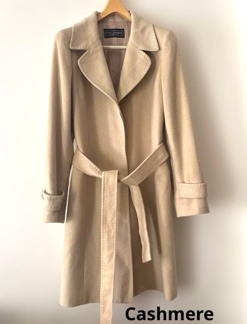 カシミアハーフコート　S〜M 取り外し可能なファー付き没有明显的损伤或污渍