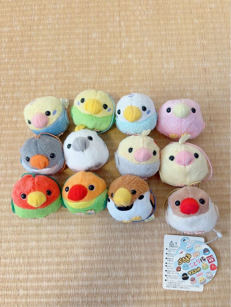 ぬいぐるみ:ことり隊:オカメ:セキセイ:インコ:文鳥:コザクラ:雀:キバタン未使用