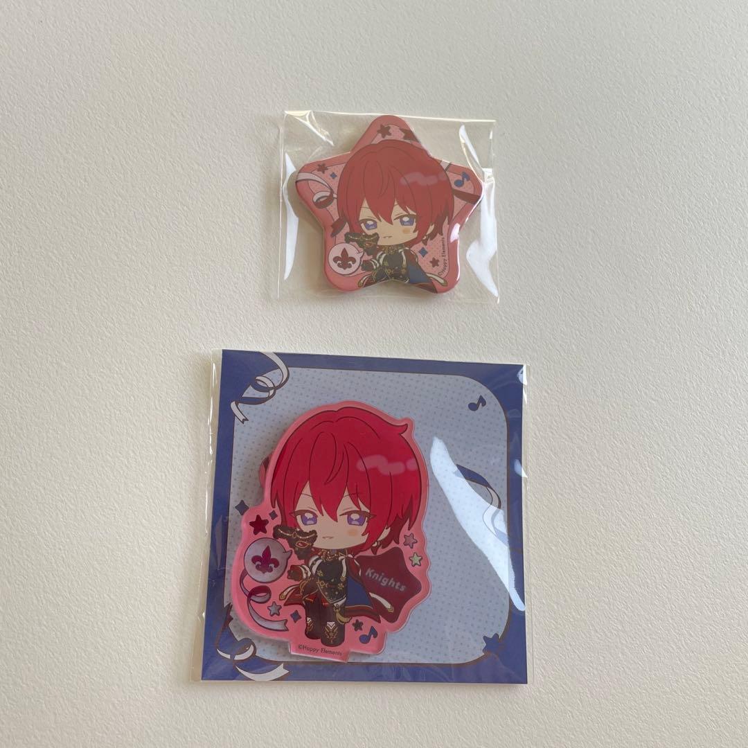あんスタ　With ThanX 朱桜 司 アクリルスタンド 缶バッジ