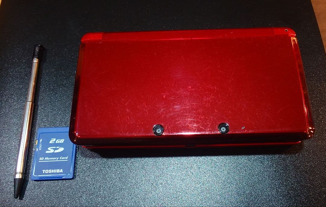 Nintendo 3DS 本体のみ フレアレッドNintendo 3DS;有些许损伤或污渍