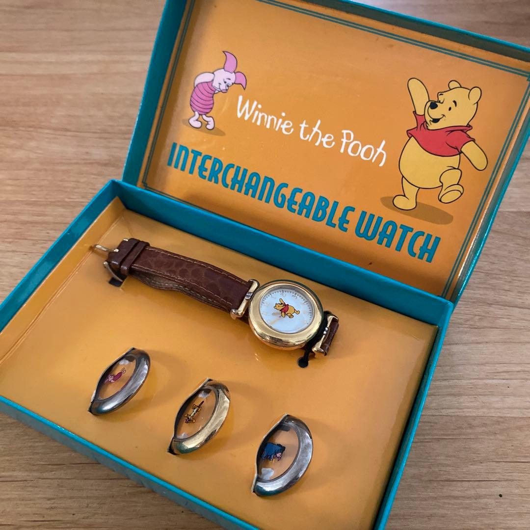 【レトロ】 ディズニー　プーさん　腕時計　セット　ティガー　イーヨ　ピグレットミッキーウォッチ;接近未使用