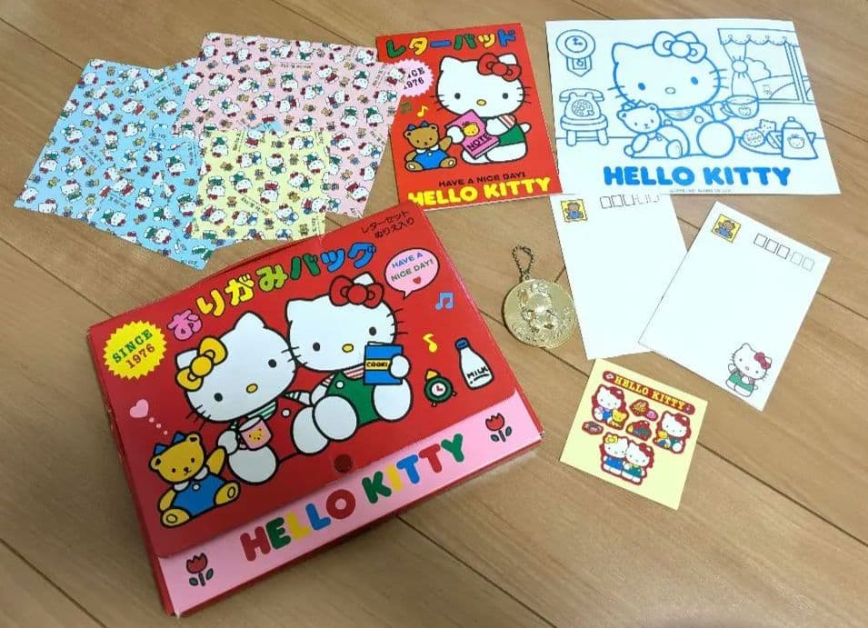 【レトロ品】HELLO KITTY レターセット