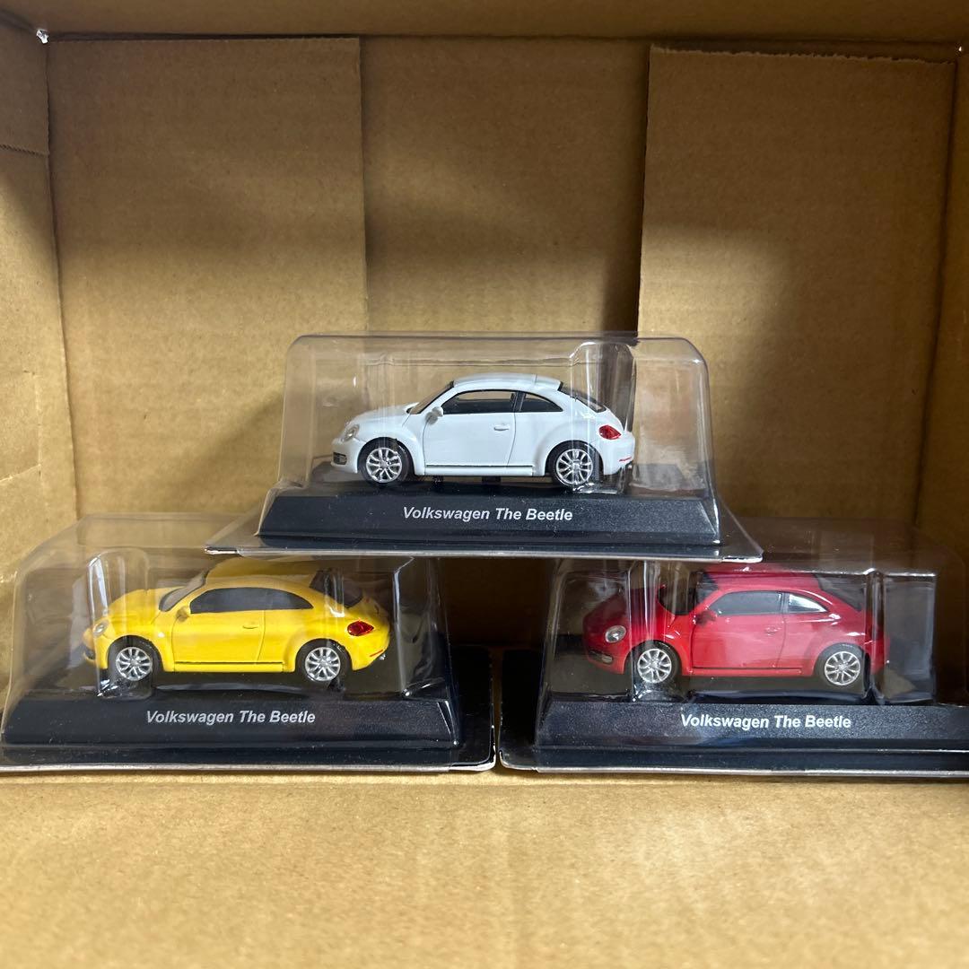 京商　1/64 Volkswagen The Beetle ビートル　3台セット京商;接近未使用