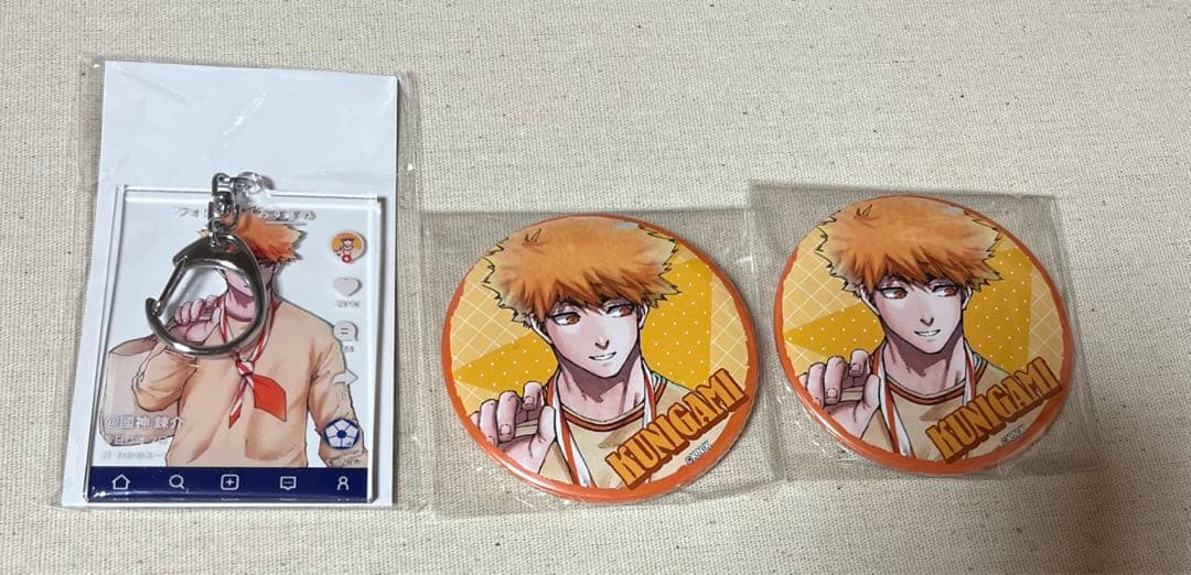 ブルーロック 國神錬介 当たりつき缶バッジ ローソンアクキー