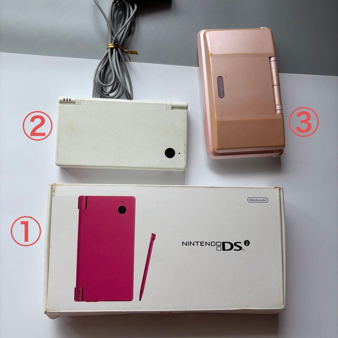 Nintendo DSi ピンク 本体 箱・付属品付有些许损伤或污渍