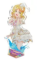 小原鞠莉 ビッグアクリルスタンド(Aqours ラグジュアリークルーズ) 「ラブライブ!スクールアイドルフェスティバル GiGOコラボカフェ スクフェスシリーズ10周年」