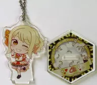 宮下愛 「ラブライブ!スクールアイドルフェスティバル GiGOコラボカフェ スクフェスシリーズ10周年 スタンド付きデフォルメアクリルキーホルダー(ニジガク スクフェス2アイドル衣装 デフォルメ)」