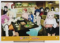 描き下ろしビジュアル 描き下ろしB5アクリルボード 「ラブライブ!虹ヶ咲学園スクールアイドル同好会×鍋ぞう・HUMAXグループ」 ヒューマックスシネマ/新宿コパボウル限定