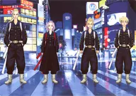 J.花垣武道＆佐野万次郎＆龍宮寺堅＆松野千冬 B6メタルプレート 「東京リベンジャーズ 描き下ろし新体験展 最後の世界線」