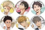 全6種セット 「ハイキュー!!×極楽湯・RAKU SPA 最高にハイなキュー日(じつ) 第2弾 トレーディング缶バッジ(第2弾) お風呂ver.」