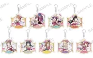 全9種セット 「ラブライブ!スクールアイドルフェスティバル トレーディングきらりんアクリルキーホルダー Aqours サーカスver.」