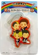 音駒高校(4人) わいわいラバーマスコット 「一番くじ ハイキュー!!～激闘全力!休息全力!～」 G賞