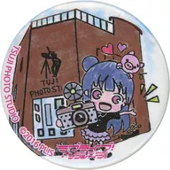 津島善子 沼津 まちあるき缶バッジ(つじ写真館) 「ラブライブ!サンシャイン!!」 沼津まちあるきスタンプ