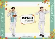 及川徹＆岩泉一 A4ペーパーランチョンマット 「ハイキュー!!×SWEETS PARADISE 第2弾」 コラボカフェ利用特典