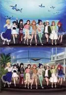 Aqours 描きおろしA4クリアファイルセット(2枚セット) 「夜間イベント サンシャイン水族館×ラブライブ!サンシャイン!! かがやきサンシャイン!!」