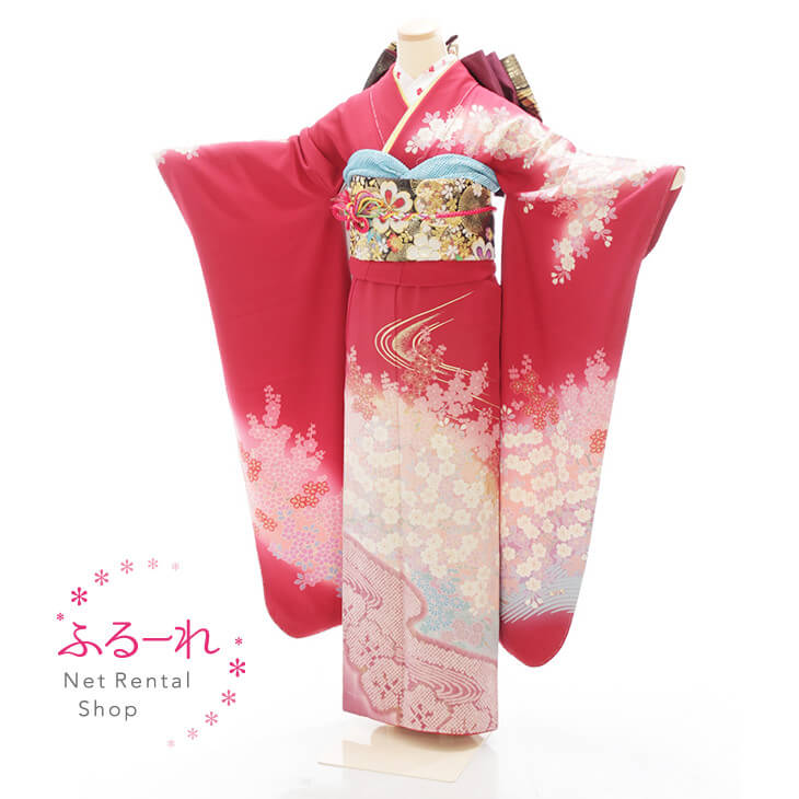 振袖　レンタル／振袖レンタル／振袖レンタル　結婚式／振袖　レンタル　結婚式／結婚式　振袖／振袖　セット／振袖　フルセット／振袖　草履　バッグ／着物　振袖／着物　振袖　レンタル　NRF0098【157cm~162cm】fy16REN07