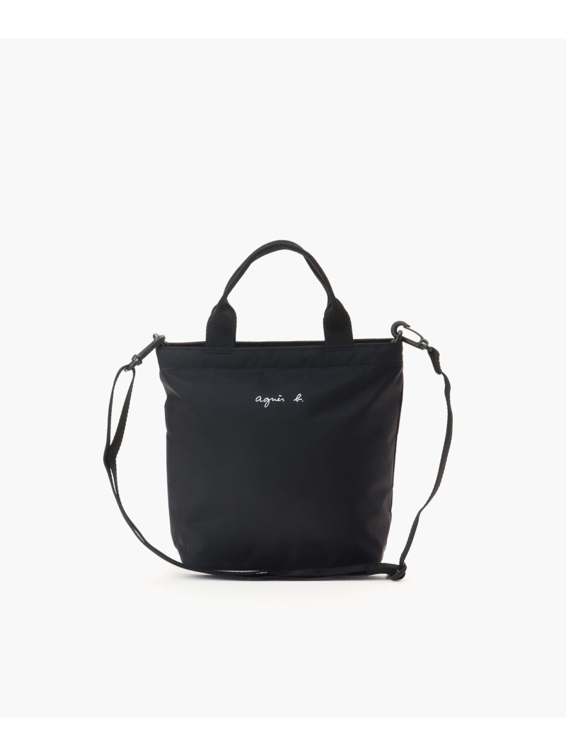 キッズ ロゴ ハンドバッグ agnes b. ENFANT アニエスベー マタニティウェア・ベビー用品 マザーズバッグ・おむつポーチ ブラック【送料無料】[Rakuten Fashion]