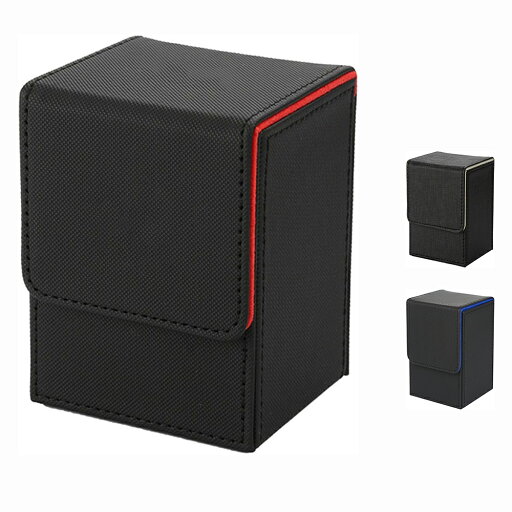 デッキケース トレカケース 縦入れ マグネット PU レザー 100枚 スリーブ対応 「 遊戯王 ポケモン デュエマ 各種 カードゲーム BOX 」