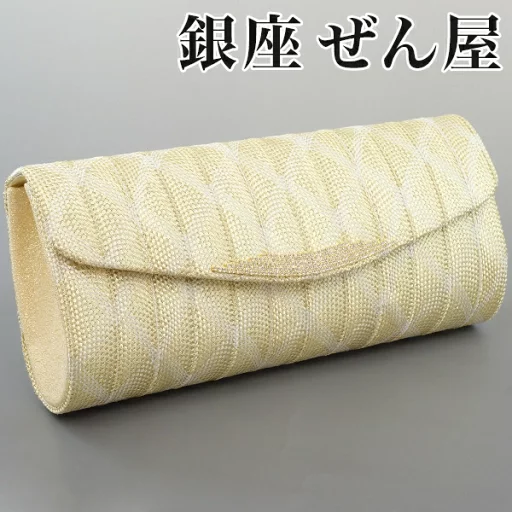 クラッチバッグ 金-銀【フォーマル 和装バッグ 結婚式】痛くない草履 痛くなりにくい草履 女性 レディース 草履 バッグセット かかえ 抱えバッグ 礼装 留袖 黒留 振袖 成人式 訪問着 正装 着物 バッグ プレゼント 入学式 卒業式【銀座 ぜん屋】