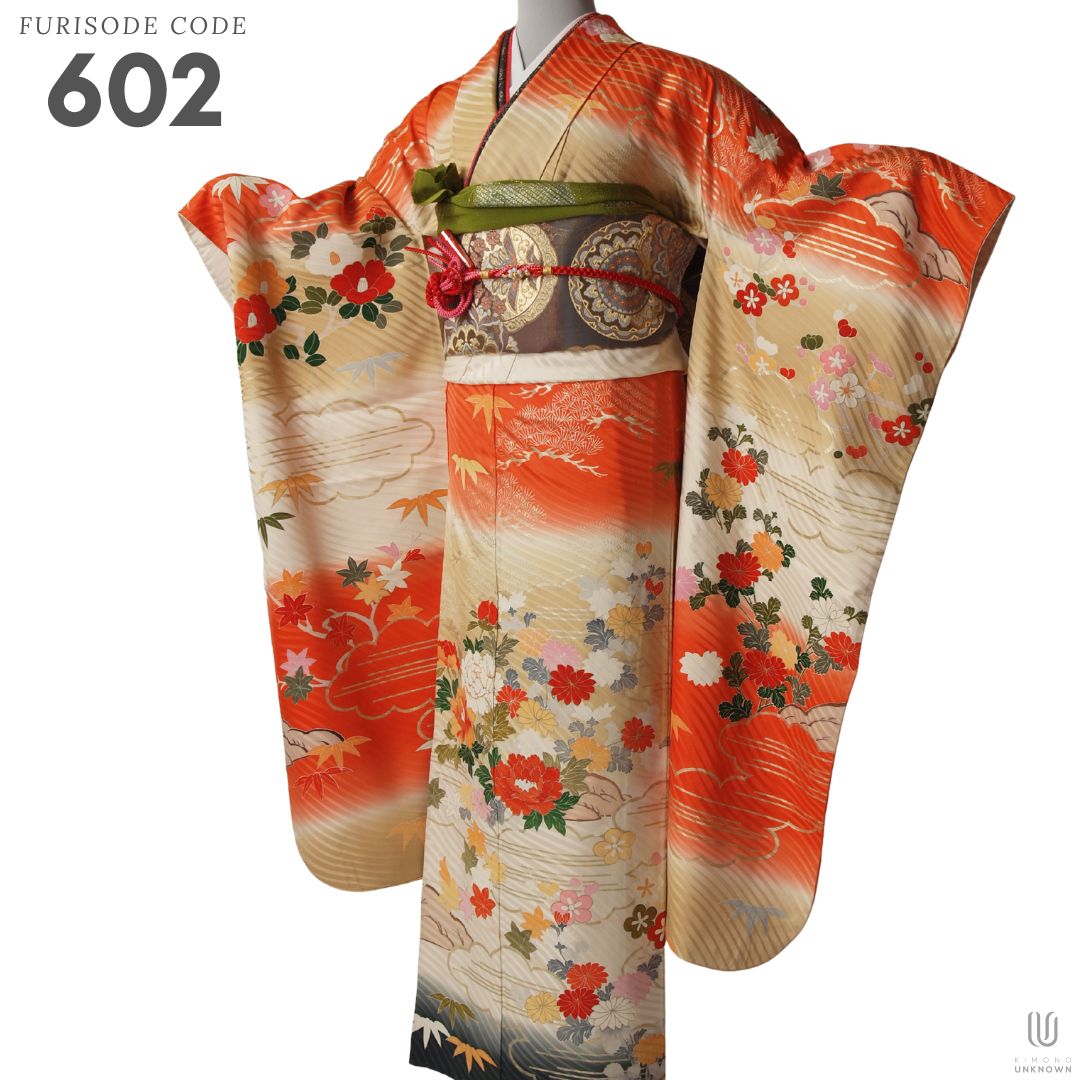 振袖レンタル 成人式 フルセット 長期間レンタル可能 事前打ち合わせ 前撮り対応 【対応身長160cm～175cm】レンタル振袖-602