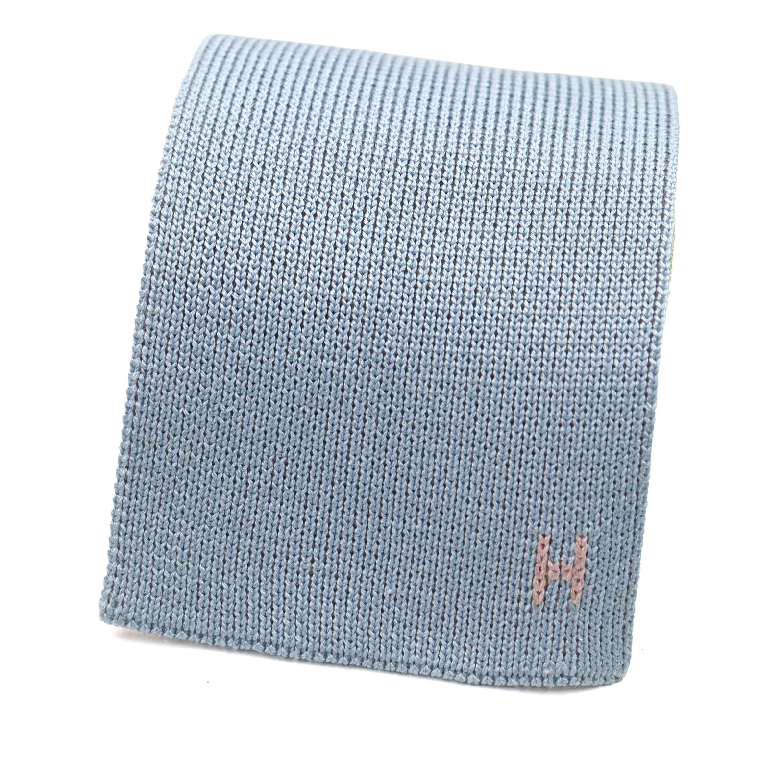 極美品○HERMES エルメス キャトル・タン シルクマイユタイ シルク Hモチーフ バイカラー リバーシブル ニットタイ ネクタイ マルチカラー 箱付き イタリア製 メンズ【中古】