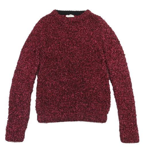 極美品▲SAINT LAURENT PARIS サンローランパリ 19年製 563424 ラメ ニット トップス ピンク系 XS イタリア製 正規品 レディース【中古】