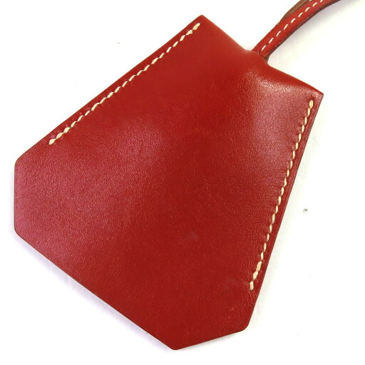 美品△HERMES エルメス マルジェラ期 レザー クロシェット ネックレス ペンダント アクセサリー ネックレス ブラウン □C刻印 フランス製 レディース【中古】