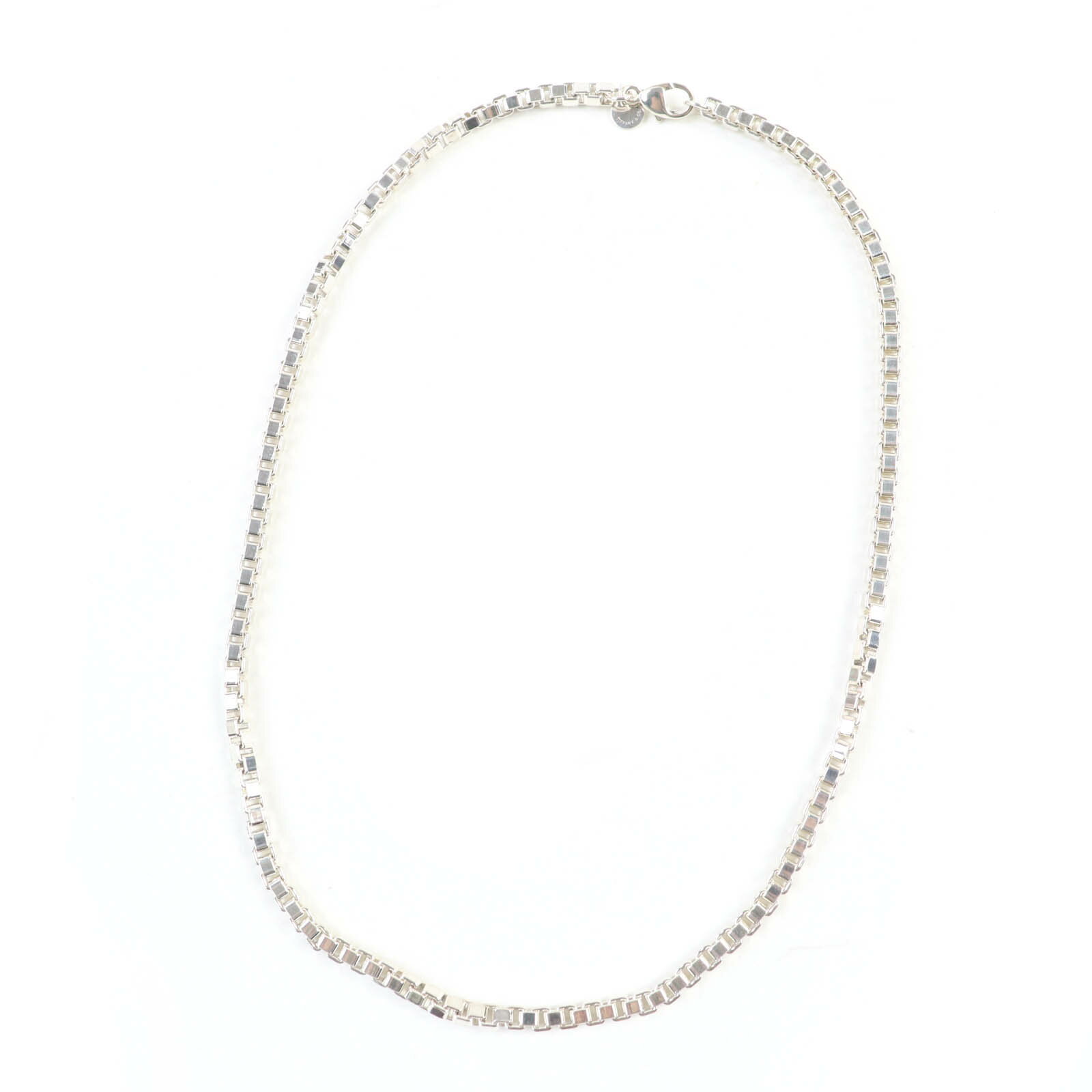 極美品☆TIFFANY&Co. ティファニー ベネチアン ネックレス 925 シルバー 箱・保存袋付き 重量40.6g レディース【中古】