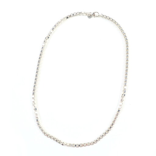 極美品☆TIFFANY&Co. ティファニー ベネチアン ネックレス 925 シルバー 箱・保存袋付き 重量40.6g レディース【中古】