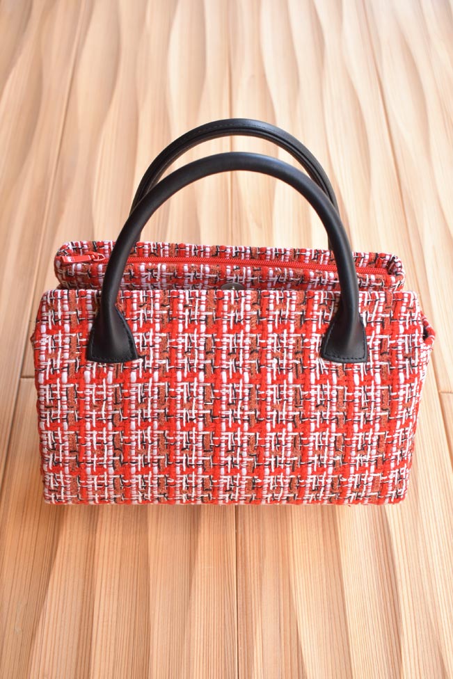 [京都富小路きねや] 和装バッグ　小町袋ミニ ファンシーツイード(06) ＃リントン・ツイード