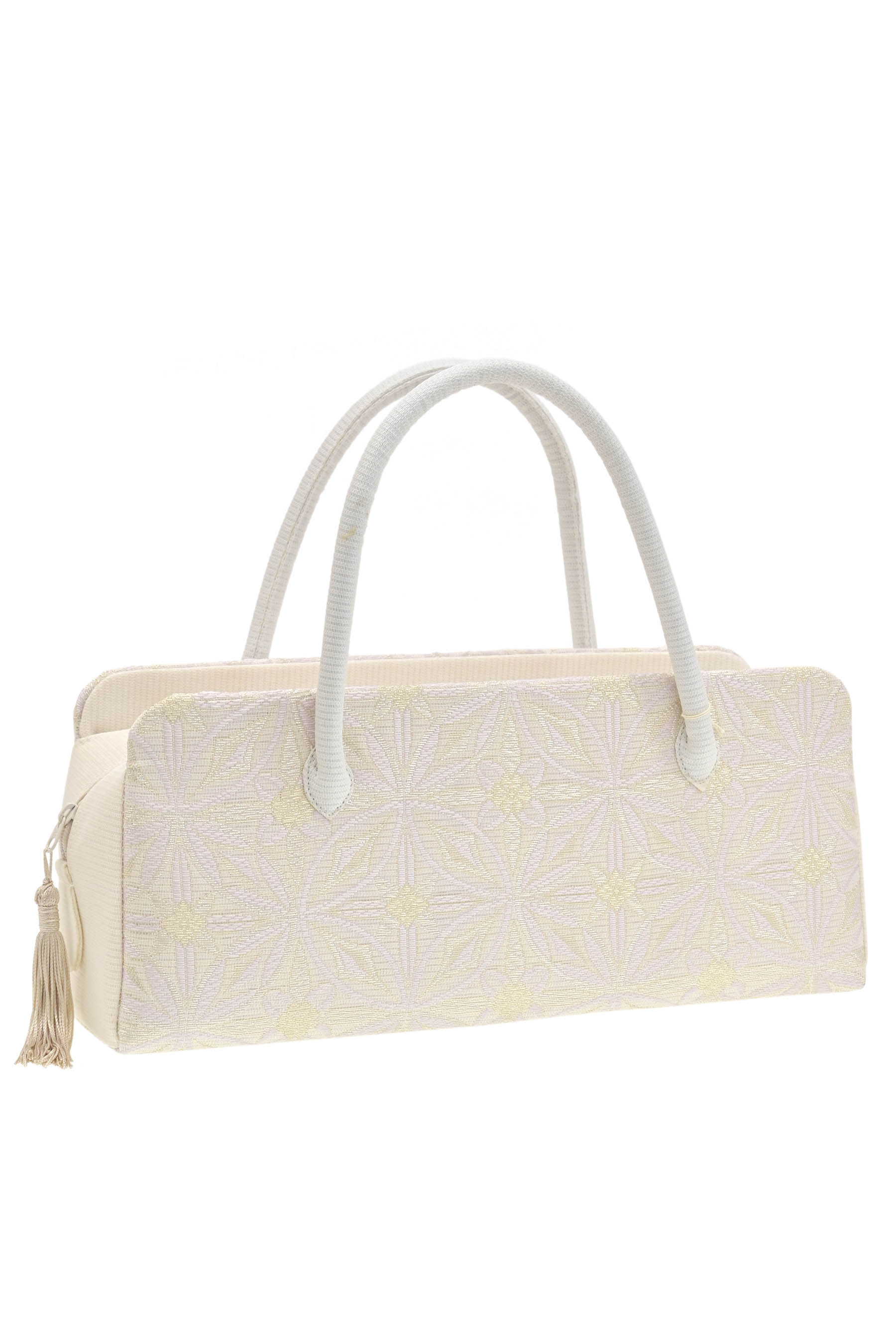 【エントリーでP10倍】【夏用】【井登美　華千年】 利休バッグ 切子七宝・薄白紅藤×金 ＃お茶席 ＃フォーマル ＃セミフォーマル