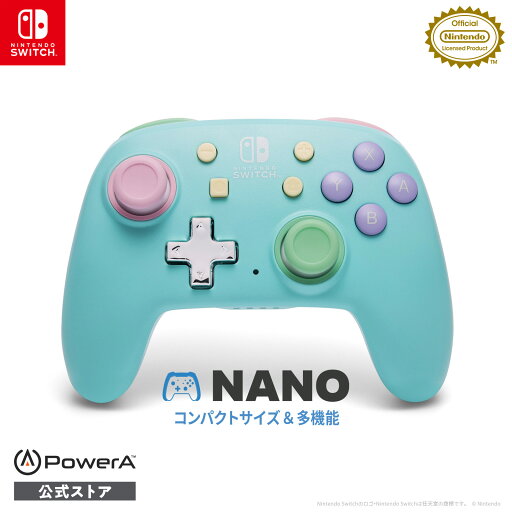 【PowerA™公式ストア】パワーエー ナノ・エンハンスド・ワイヤレスコントローラー for Nintendo Switch -スプリングドリーム NSGP0347JP-01【任天堂ライセンス商品】