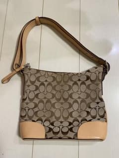 コーチハンドバッグ ベージュ　入学式/卒業式COACH;有些许损伤或污渍