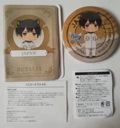 ヘタリア ナンジャタウン ICカードファイル 缶バッジ 日本