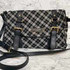 美品 BLUE LABEL CRESTBRIDGE ショルダーバッグ チェック