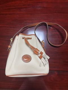 USA製 DOONEY&BOURKE 巾着型 レザー ショルダーバッグ