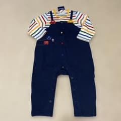 新品　ミキハウス　ロンパース　80