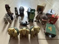 ガチャガチャ　シャクレプラネット　まちぼうけ　動物フィギュアセット